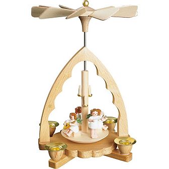 8" Richard Glaesser Musical Angels Christmas Candle Holder