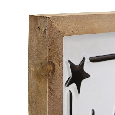 16" Wooden Framed "Welcome to the Little Man Cave" Wall Sign