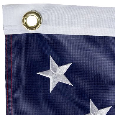 Patriotic Americana Embroidered Outdoor House Flag with Grommets 3' x 5'