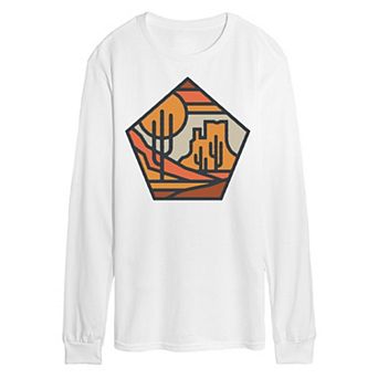Men's Cactus Line Art Graphic Tee