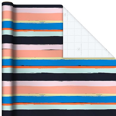 Hallmark Recyclable Kraft Wrapping Paper with Cutlines on Reverse 3-Rolls