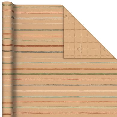 Hallmark Recyclable Wrapping Paper with Cutlines on Reverse 3-pk.