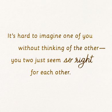 Hallmark So Right for Each Other Wedding - Bridal Shower- Engagement Card