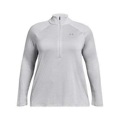 Plus Size Under Armour Tech Twist Half Zip Top