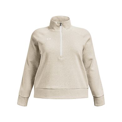 Plus Size Under Armour Rival Fleece ½ Zip Top