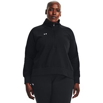 Plus Size Under Armour Rival Fleece ½ Zip Top