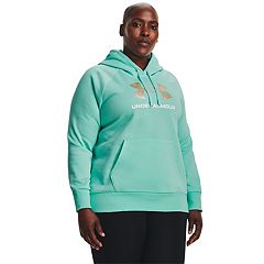 Women's Under Armour Rival Fleece Big Glitter Logo Hoodie