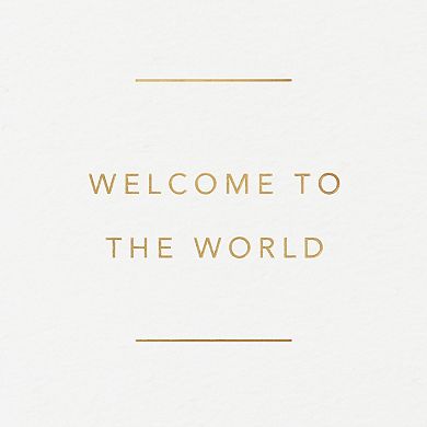 Hallmark Signature Hello, Little One Baby Shower Card