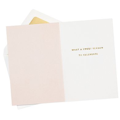 Hallmark Signature It's a Girl Baby Shower Card for Baby Girl