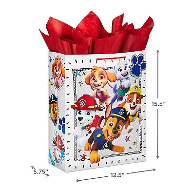 Hallmark 15-in. Extra Large Paw Patrol Gift Bag with Tissue Paper