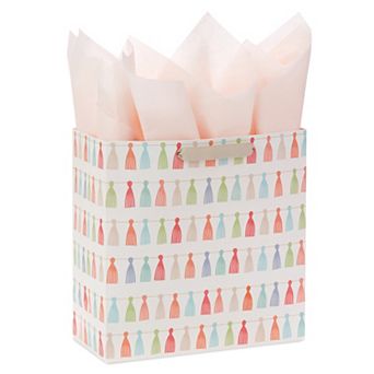 Hallmark Signature Studio Rainbow Tassels 10 in Large Gift Bag with Tissue Paper