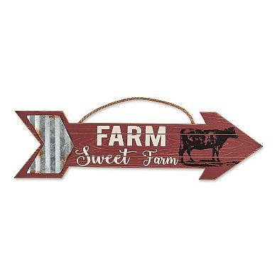 Set of 3 Unique Arrow Farmhouse Wooden Sign  23.25"