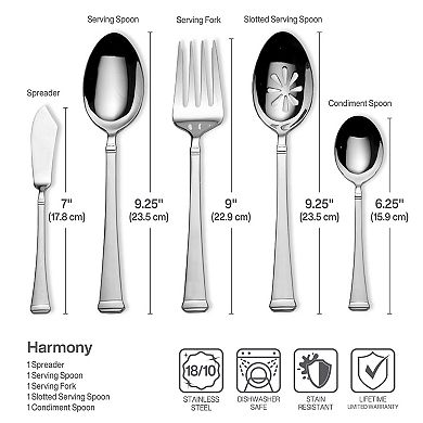 Mikasa Harmony 65-pc. Flatware Set with Utensil-Serving Set
