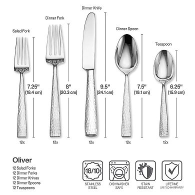 Mikasa Oliver 65-pc. Flatware Set with Serveware