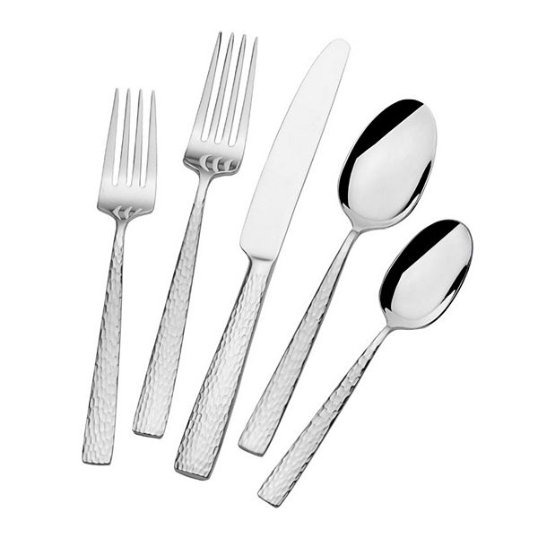 ミルレーヴ3本セット Mikasa Oliver Gleam 65-pc. Flatware Set with Serving Utensils