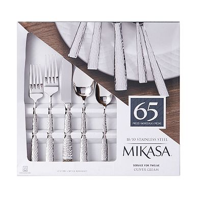 Mikasa Oliver Gleam 65-pc. Flatware Set with Serving Utensils