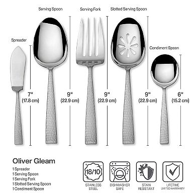 Mikasa Oliver Gleam 65-pc. Flatware Set with Serving Utensils