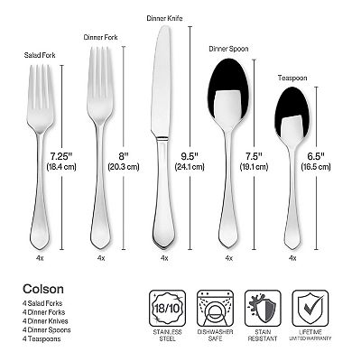 Mikasa Colson 20-pc. Flatware Set