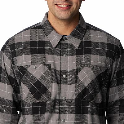 Columbia fleece lined shirt best sale