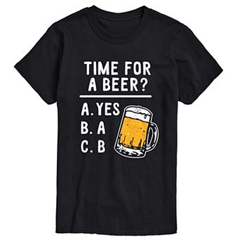 Big & Tall Time for a Beer Tee