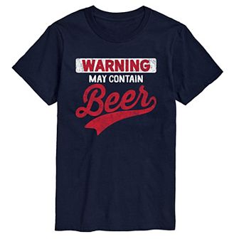 Big & Tall May Contain Beer Tee
