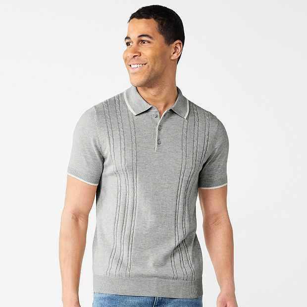 Men's Apt. 9® Cable Knit Polo