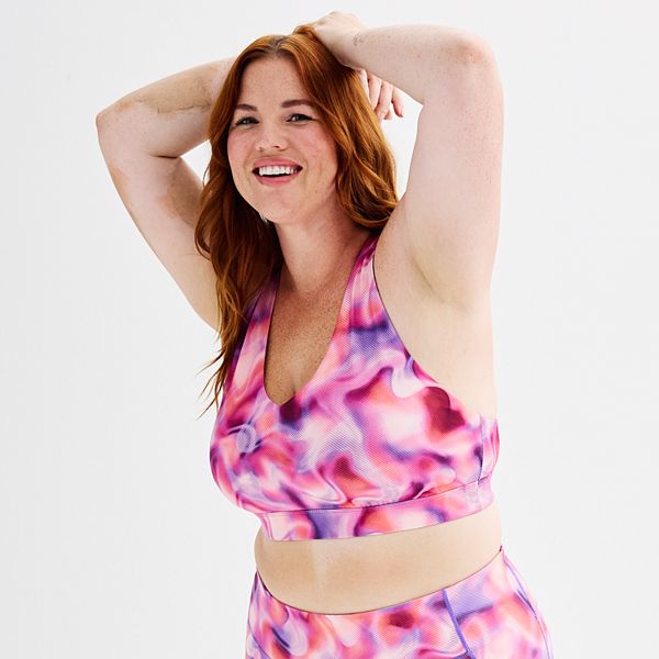 Plus Size Tek Gear® Medium Support VNeck Sports Bra