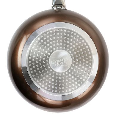 Gibson Home 12 Inch Aluminum Nonstick Frying Pan in Copper