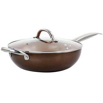 Gibson Home 3.5-qt Aluminum Nonstick Saute Pan in Copper