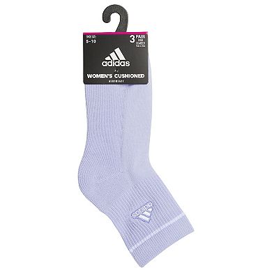 Women's adidas Cushioned Sport 2.0 3-Pack High Quarter Socks