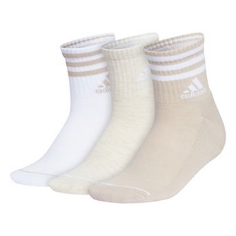 Women's adidas Cushioned 3-Stripe 3.0 High Quarter Socks 3-Pack Set