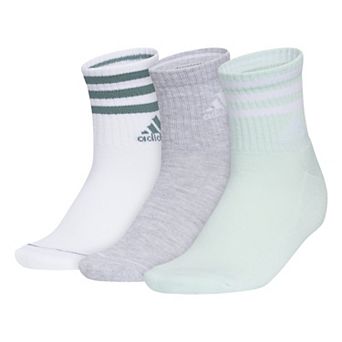 Women's adidas Cushioned 3-Stripe 3.0 High Quarter Socks 3-Pack Set