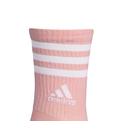 Women's adidas Cushioned 3-Stripe 3.0 3-Pack Crew Socks