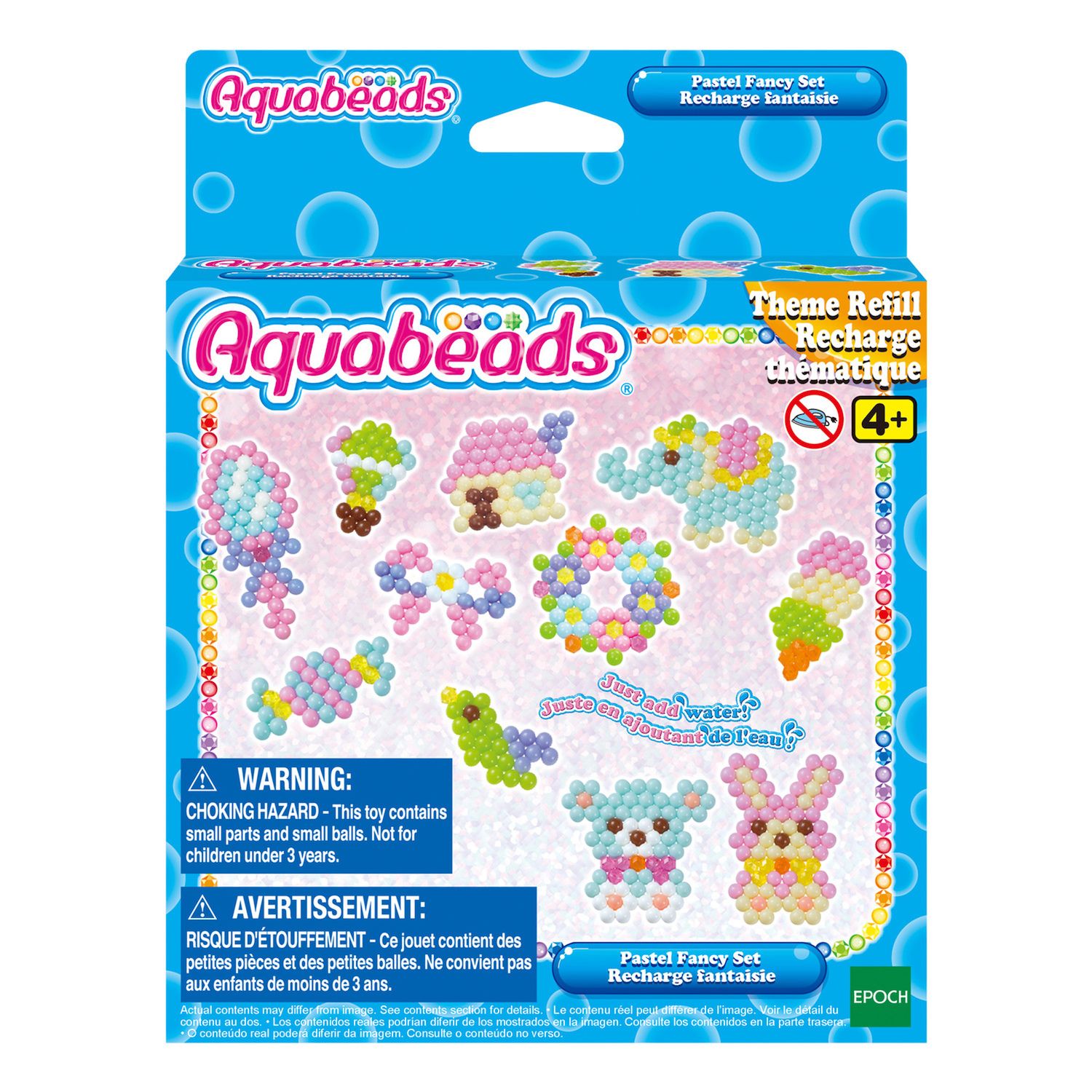 Aquabeads Pastel Solid Bead Pack, Arts & Crafts Bead Refill Kit for  Children - over 800 solid beads in 6 pastel colors