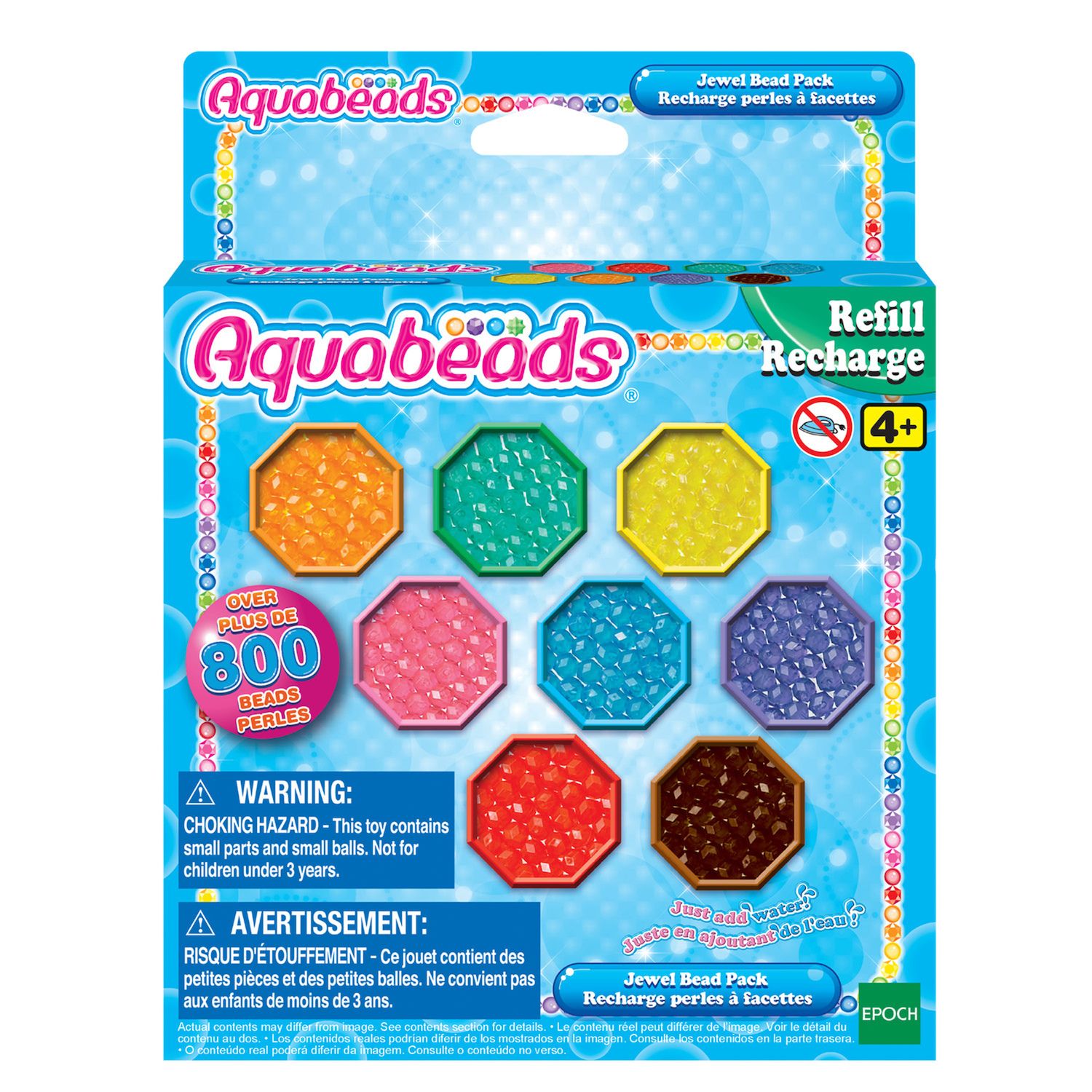 Aquabeads Arts & Crafts Pastel Fairytale Theme Bead Refill with over 600  Beads and Templates, Ages 4 and Up