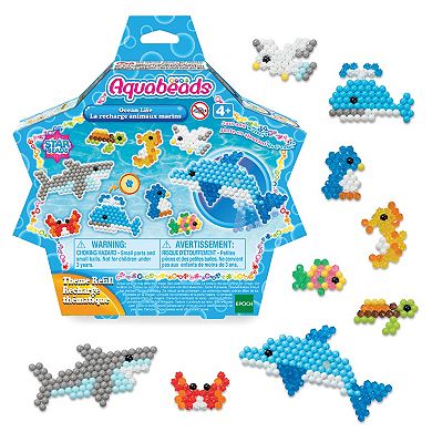 Aquabeads Arts & Crafts Ocean Life Theme Refill with Beads and Templates