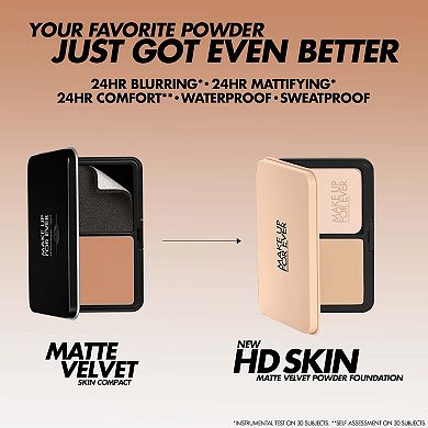 HD Skin Matte Velvet Undetectable Longwear Blurring Powder Foundation