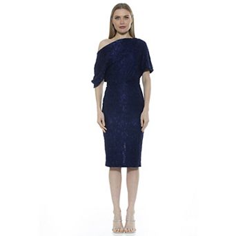 Women's ALEXIA ADMOR One-Shoulder Lace Sheath Dress
