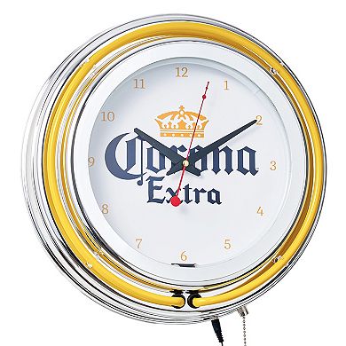 American Art Décor Corona Retro LED Neon Wall Clock
