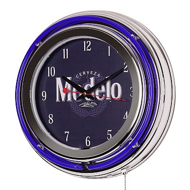 American Art Décor Modelo Retro LED Neon Wall Clock