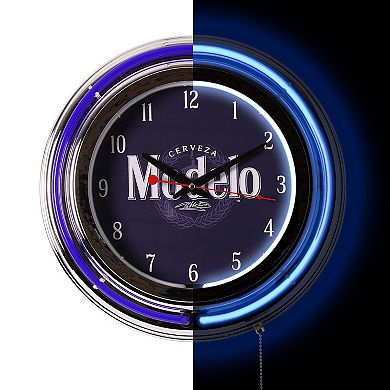 American Art Décor Modelo Retro LED Neon Wall Clock 
