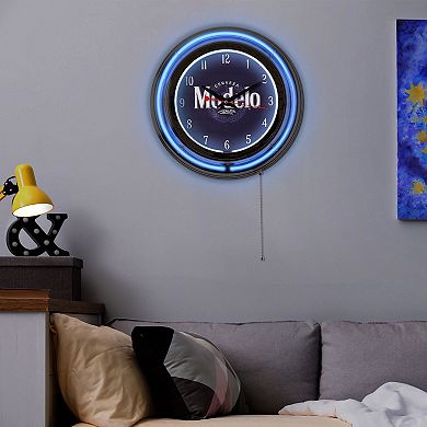 American Art Décor Modelo Retro LED Neon Wall Clock