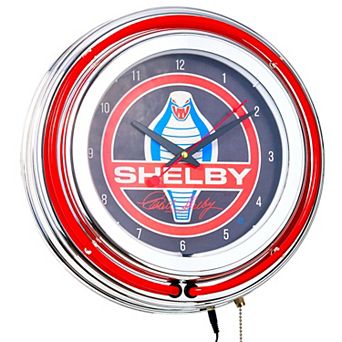 American Art Décor Shelby Retro LED Neon Wall Clock