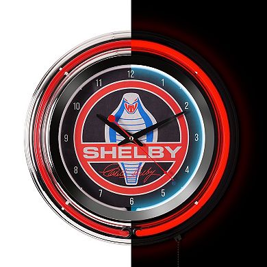 American Art Décor Shelby Retro LED Neon Wall Clock
