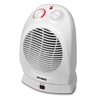 Optimus Portable Oscillating Fan Heater with Thermostat