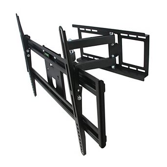 MegaMounts Full Motion Television Wall Mount with Bubble Level for 32-70 Inch Displays