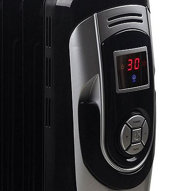 Optimus Digital 7 Fins Oil Filled Radiator Heater with Timer