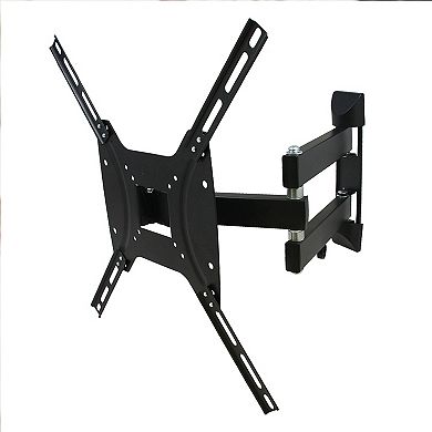 MegaMounts Full Motion, Tilt and Swivel Single Stud Wall Mount for 26-55 Inch LCD, LED, and Plasma Screens