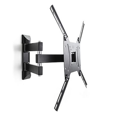 MegaMounts Full Motion, Tilt and Swivel Single Stud Wall Mount for 26-55 Inch LCD, LED, and Plasma Screens