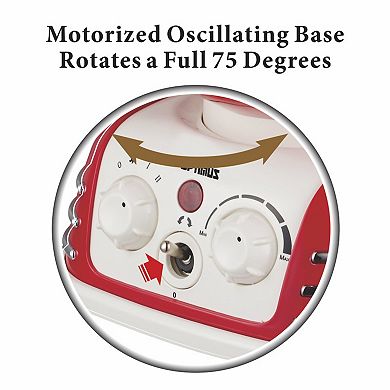 Optimus Retro Design Oscillating Fan Heater